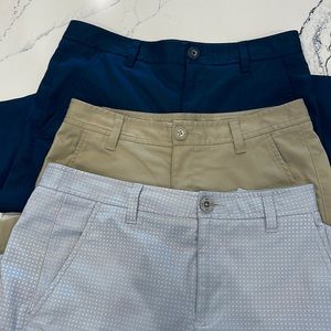 3 pairs! Boys size 16 Under Armour golf shorts